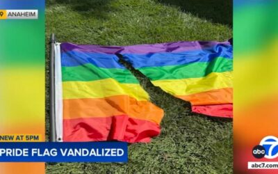 Anaheim neighbors show solidarity after Pride flag vandalism